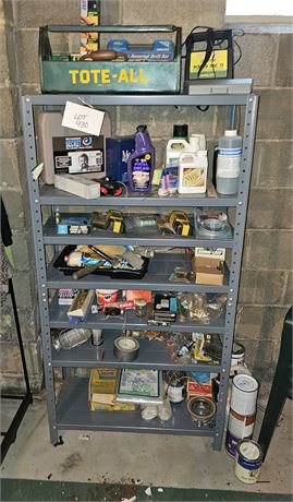 Shelf Cleanout Including Shelf - Car Care, Hand Tools, Hardware, & More