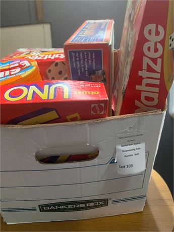 Board Game Lot - Yahtzee, UNO, Jenga, The Andy Griffith Show, Let's Make A Deal