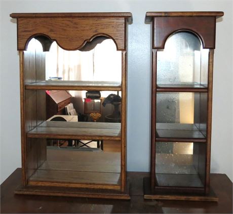 Mirrored Display Shelves