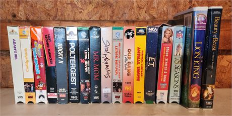 Assorted VHS Tapes