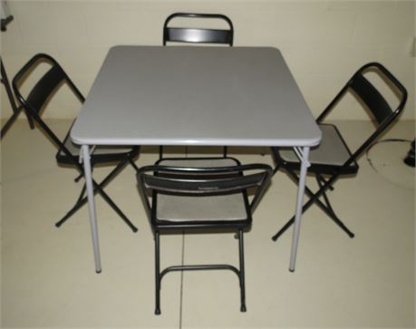 Card Table, 4 Chairs