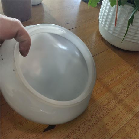 Galaxy 9446 Round White Frosted Replacement Glass Lamp Shade Lot