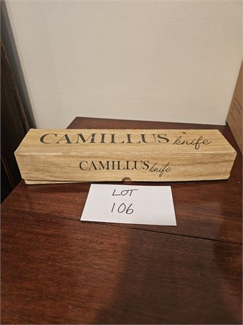 Vintage Camillus USA 1007 Silver Sword Carbon Steel Rosewood Handle Knife