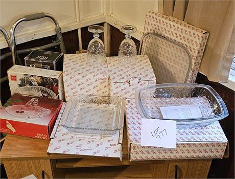 Princess House Baking Dishes, Platter, Footed Tea & More