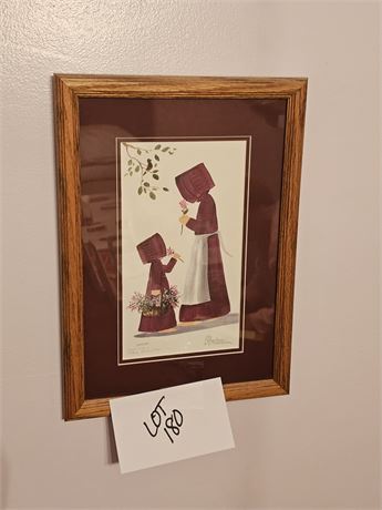 Graebner "Don't They Smell Good, Mom!" Signed Watercolor Print 551/750 1996