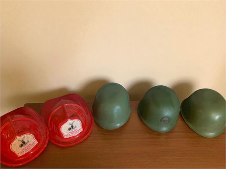 Hartford Insurance Junior Fire Marshal Helmets, Italian M33 Helmet Toys