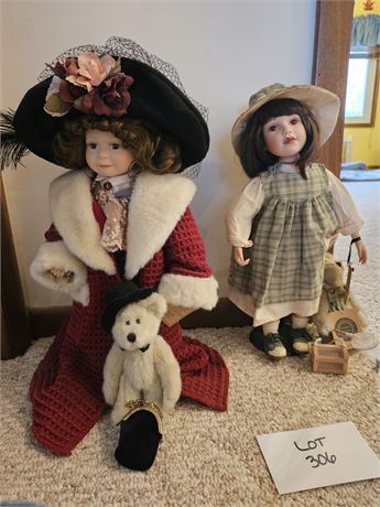 Boyd Dolls&Bears:2000 Molly Limited 404/12,000 & '99 Amy Limited 393/18,000