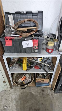 Shelf Cleanout: Tool Box, Tools, Enamel Pan, Hardware & More