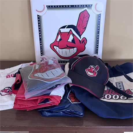 Cleveland Indians Chief Wahoo Items - Tote, Ponchos, Seat Cushion and More