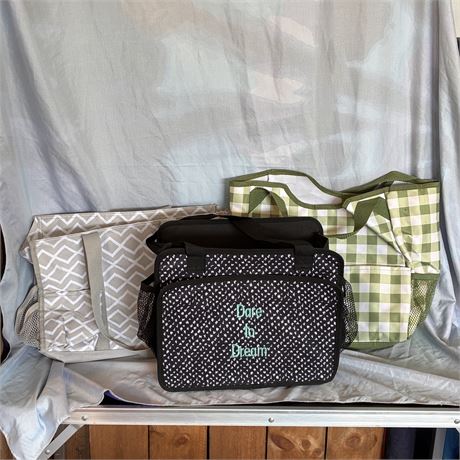 Thirty One Brand lot of three Multi Purpose utility Tote Bags