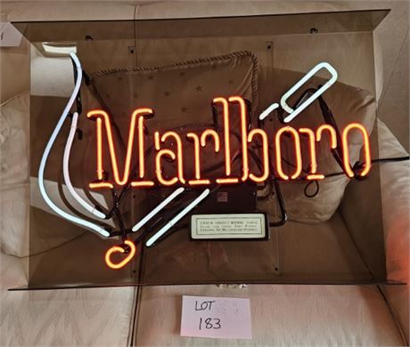 Marlboro Large Cigarette Neon Sign in Box