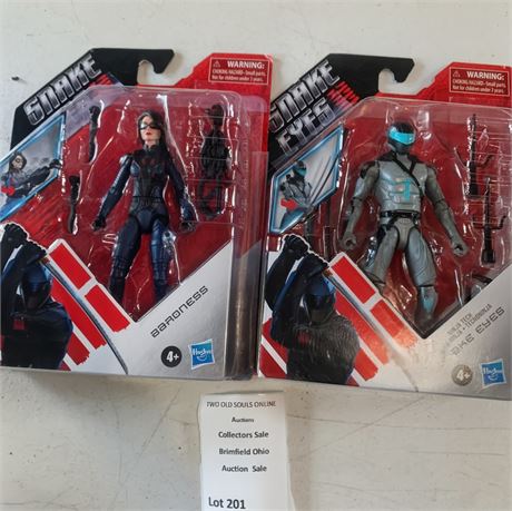 Hasbro G.I. Joe Origins Action Figures Baroness and Ninja Tech Snake Eyes