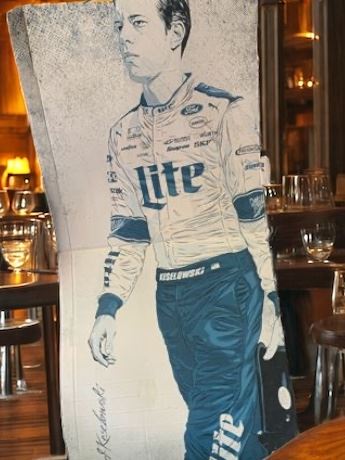 Miller Lite/Bush Beer NASCAR Cardboard Cutouts - Keselowski, Earnhardt