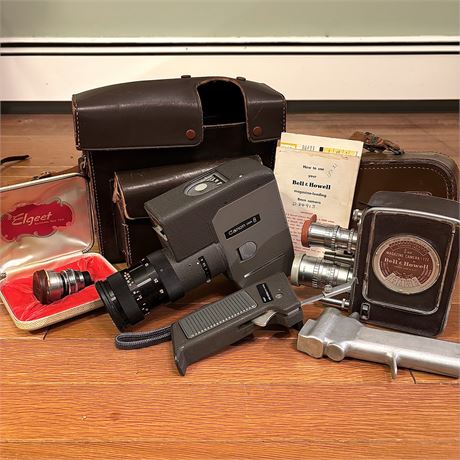 Vintage Bell & Howell 8mm Camera & Canon Zoom 8