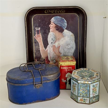 Rustic Tin Metal Collectibles and Advertising Items