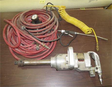 Central Pneumatic 1" Drive Impact Wrench, Air Hose