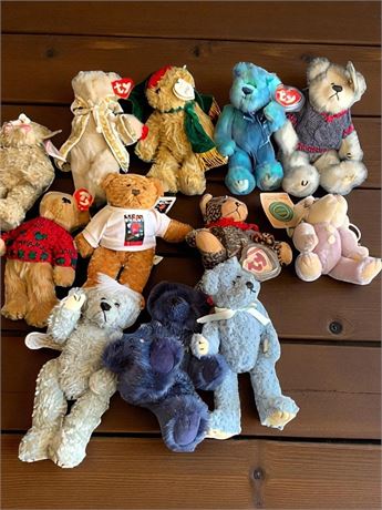 TY Beanie Baby Stuffed Bear Lot