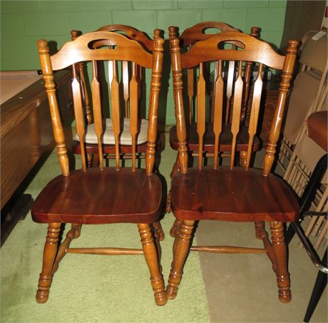 4 Wood Chairs