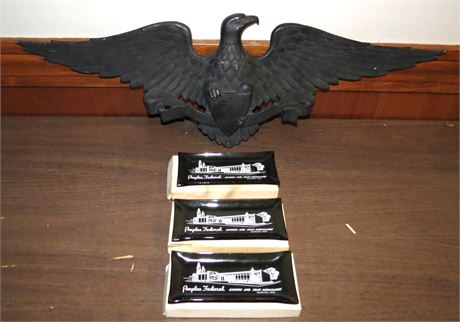 Metal Eagle, Peoples Federal Advertising Ashtrays