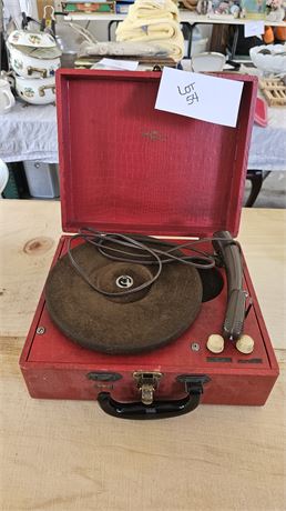 Vintage Vanity Portable Record Player