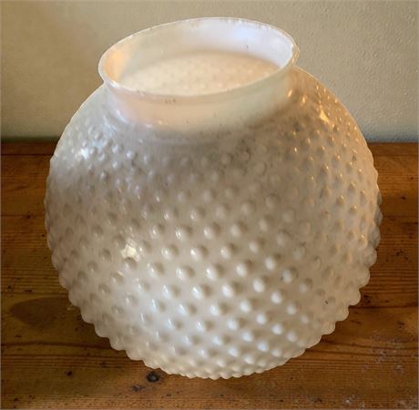 Vintage Round Milk Glass Hobnail Lamp Shade