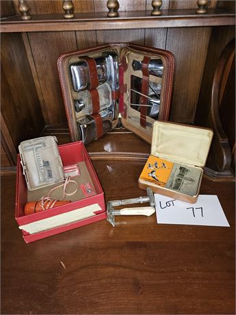 Men's Vintage Gillette Razor & Blades / Travel Kit & More