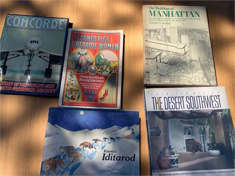 Book/Magazine Lot: Concorde, Kiana's Iditarod, American Design & More