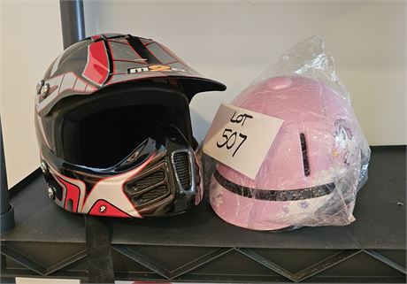 Helmets- Boy MZR Size Large Riding Helmet & Girls Pony Helmet