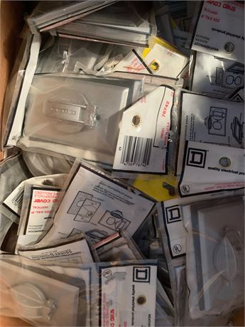 Weatherproof Outdoor Electrical Outlet Cover Lot - 1 Box