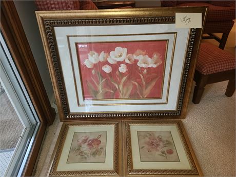 Mixed Floral Art Print Lot