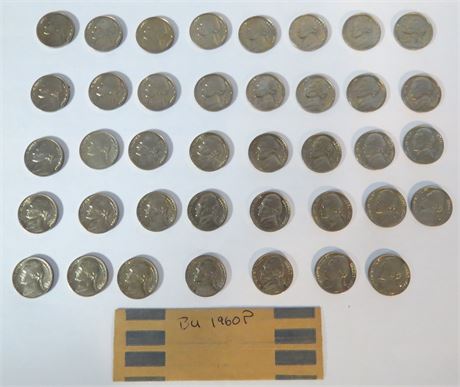 BU 1960 Nickels