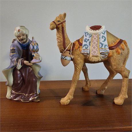 "King Balthazar & Camel" ~Thomas Kinkade Nativity Collection w/COA