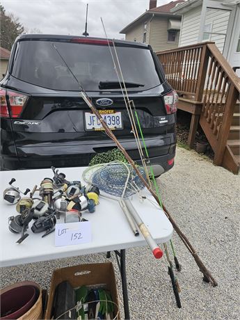 Mixed Fishing Reels & Poles - Zebco / Shakespeare / Mitchell & More