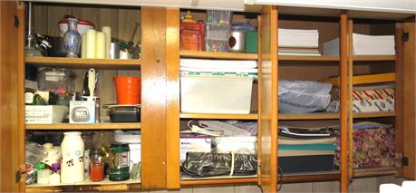 Cabinet Cleanout: Office supplies, etc