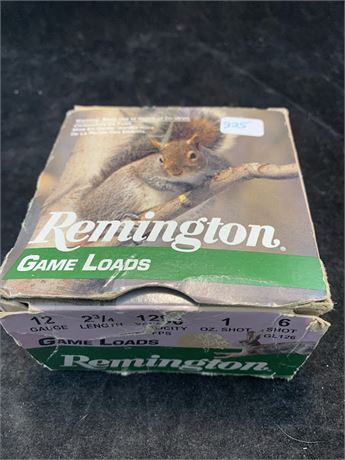 Remington Gameloads 12 Gauge 2 3/4  Box Of 25 Shells