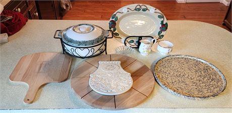 Cutting Boards, Tea Cups, etc