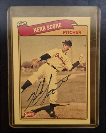 1989 Herb Score Autographed Card