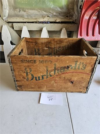 Burkhardt's Wood Beer Crate