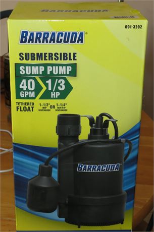 Baracuda Sump Pump
