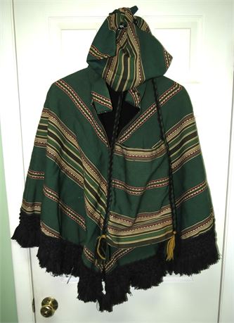 Vintage Handmade Cape, Hat, Purse