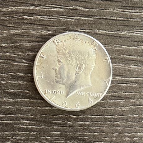 1964 90% Silver Kennedy Half Dollar