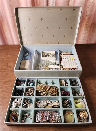 Jewelry Box w/ Costume Jewelry