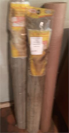 36 Inch Threshold Plates Lot of 2 & Brown Wrapping Paper Roll