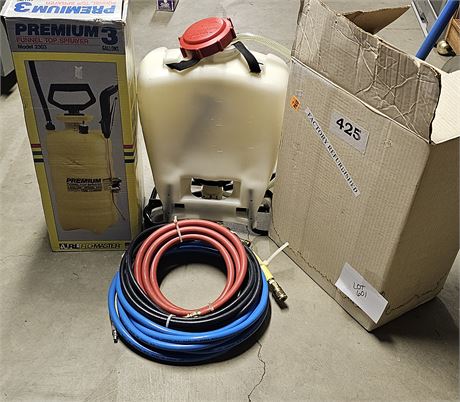 Sprayer Lot: Mixed Manufactures , Styles & Conditions With Mixed Hoses