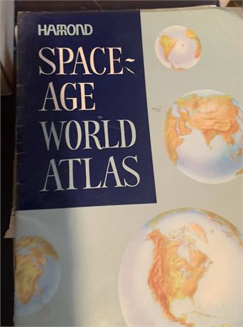 Book Lot Hammond Space-Age World Atlas, Jim Fixx's Second Book of Running & More