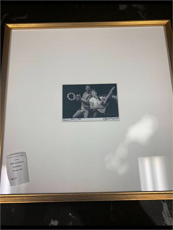 Framed/Matted Bruce Springsteen & Clarence Clemons 1980 SIgned/COA