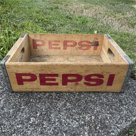 Pepsi-Cola Wood Crate