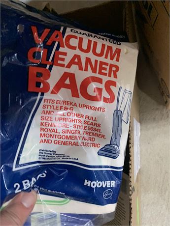 Vintage Vacuum Bags & Agitator Belts for Hoover  & Eureka Sweepers