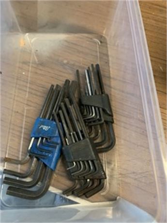 Allen Wrench Set Lot 3 piece