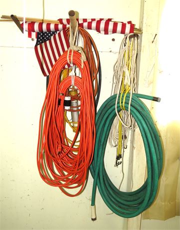 Extension Cords, Garden Hose, Bungee Cords